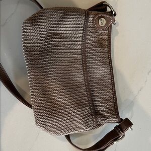 The Sak Brown and Cream Crossbody Bag